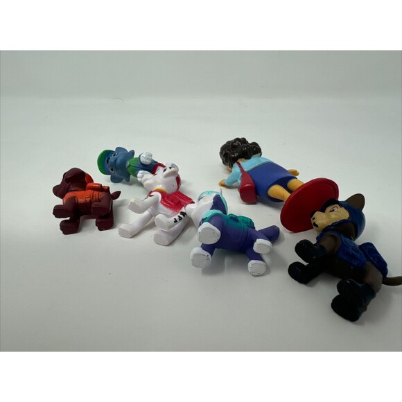 PAW PATROL Figure Play Set NICKELODEON Nick Jr PVC TOY Mayor Goodway + 5 Pups - Picture 8 of 9